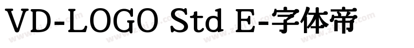 VD-LOGO Std E字体转换